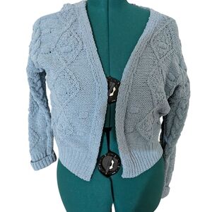 jessica simpson Women's Knit Blue Cardigan Sweater Size Small